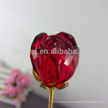 Durable con flor de cristal rosa de bajo precio